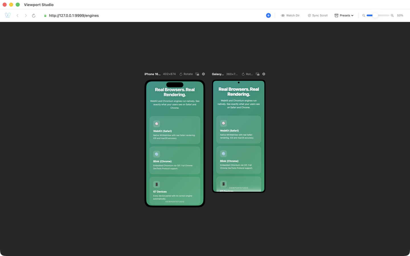 WebKit и Chromium рендеринг рядом
